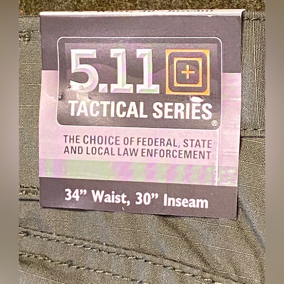 NEW 5.11 Taclite Jean-Cut Pants, Men’s 34 Waist 30 Inseam, Color - Green - Picture 8 of 9
